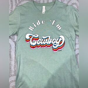 ride em cowboy western graphic tee 🩵